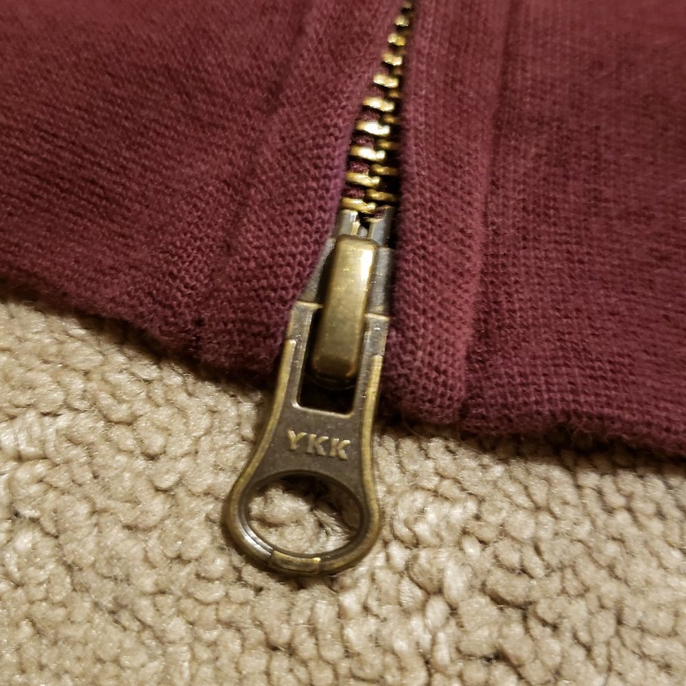 Pendleton Full Zip Ribbed Sweater Vest Red Men's … - image 3